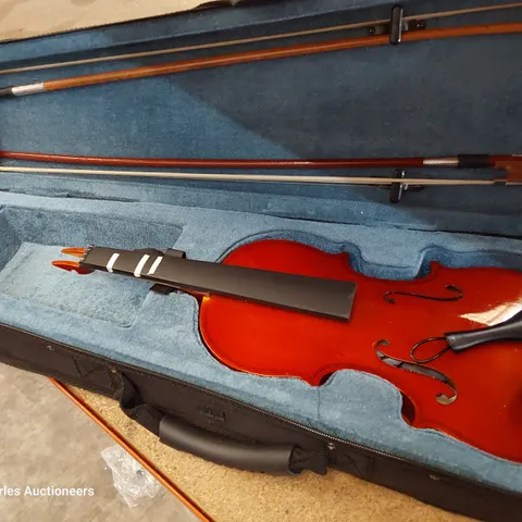 FORENZA HALF SIZE VIOLIN, BOWS  & CASE