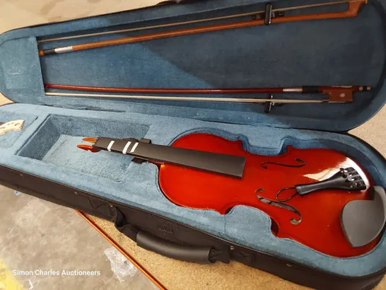 FORENZA HALF SIZE VIOLIN, BOWS  & CASE