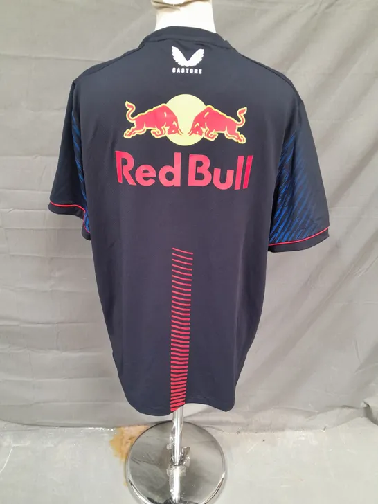 CASTORE ORACLE REDBULL RACING MAX VERSTAPPE TSHIRT IN BLUE SIZE L