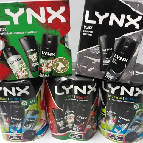 LOT OF 5 ASSORTED LYNX GIFT SETS