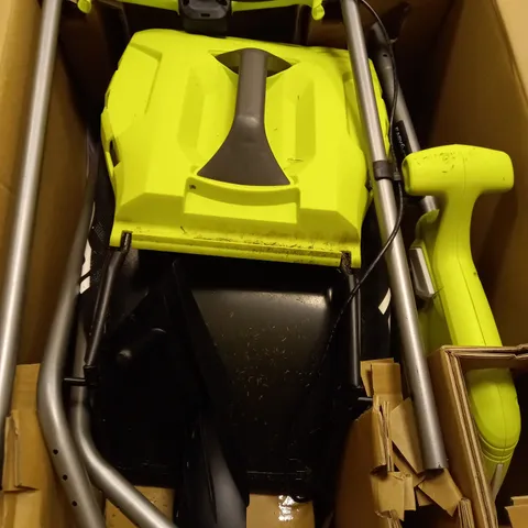 RYOBI 18V ONE+ CORDLESS 33CM LAWNMOWER AND TRIMMER