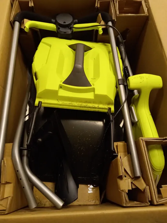 RYOBI 18V ONE+ CORDLESS 33CM LAWNMOWER AND TRIMMER