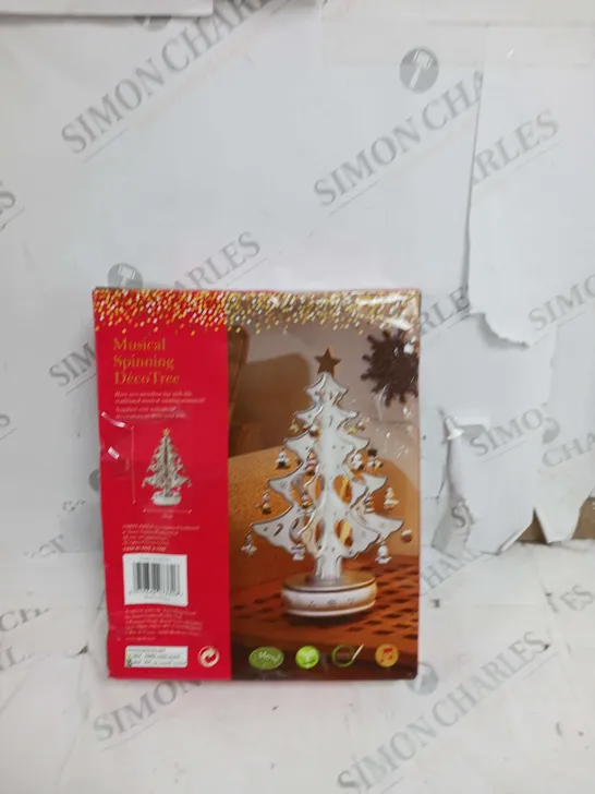 MUSICAL! SPINNING! DECOTREE - SILVER/WHITE RRP £24.99