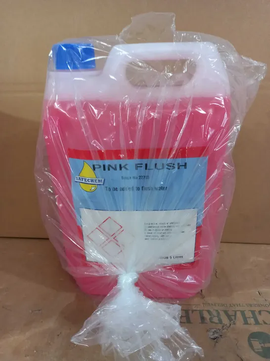 BOXED SAFECHEM PINK FLUSH CLEANING LIQUID - COLLECTION ONLY