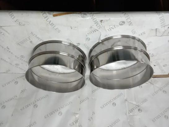 BOXED 8 SILVER EXTENSION RINGS