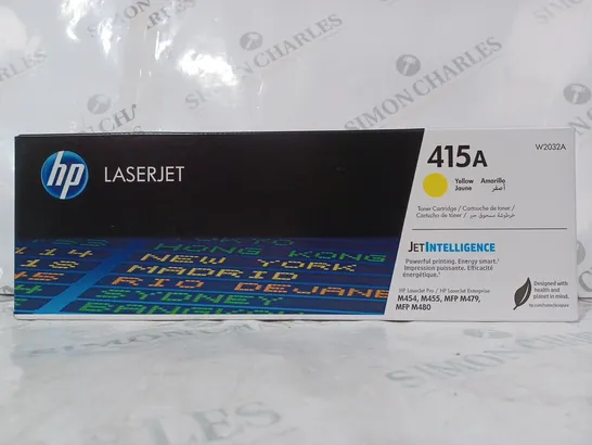 BOXED HP LASERJET 415A W2032A TONER CARTRIDGE - YELLOW