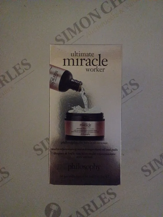 APPROXIMATELY 20 X PHILOSOPHY ULTIMATE MIRACLE WORKER MULTI-REJUVENATING RETINOL + SUPERFOOD OIL AND PADS