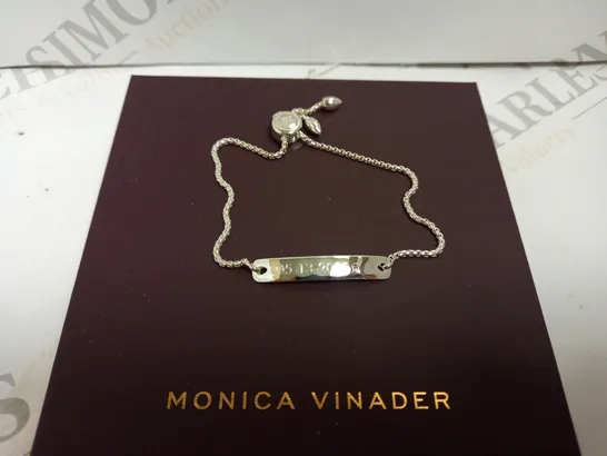 MONICA VINADER SILVER LINEAR CHAIN BRACELET