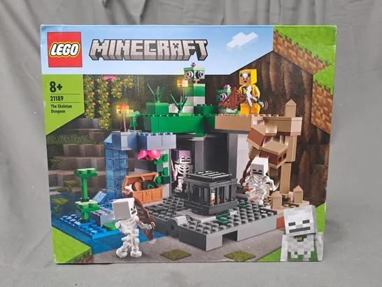 BOXED LEGO MINECRAFT 21189 THE SKELETON DUNGEON RRP £24.99