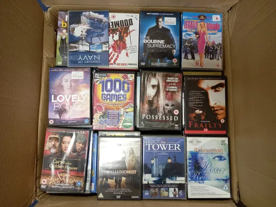 LOT OF APPROXIMATELY 150 ASSORTED DVDS