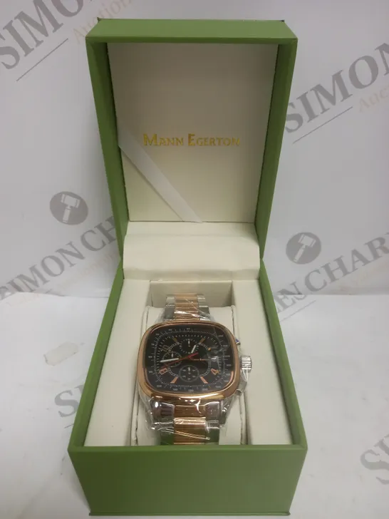 BOXED MANN EGERTON POLARIS TWO TONE WATCH