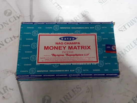 BOX OF ASSORTED NAG CHAMPA MONEY METRIX INCENSE 