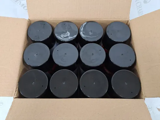 12 PAINTFACTORY HIGH TEMPERATURE COAL PAINT (12 x 400ml) - COLLECTION ONLY