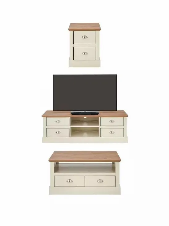 BOXED GRADE 1 CRAWFORD 3 PIECE PACKAGE IN IVORY/OAK - 2 OF 2 ONLY