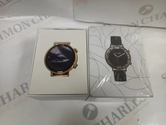 BOXED SMARTWATCH IN IN GOLD COLOUR