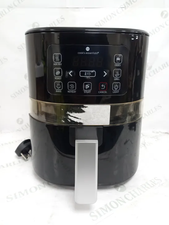 COOK'S ESSENTIALS 4L AIR FRYER IN BLACK