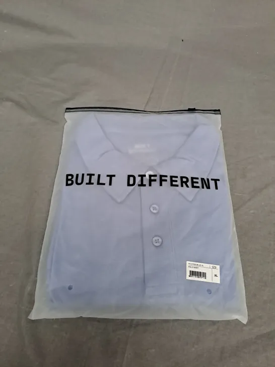 BAGGED BUILT DIFFERENT POLO SHIRT SIZE XL