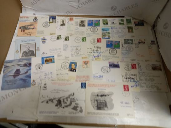 LOT OF APPROXIMATELY 22 STAMP CARDS & ENVELOPES