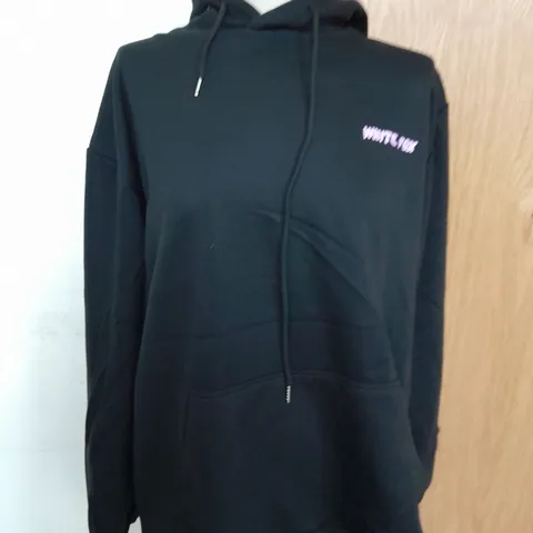 WHITE FOX JERSEY HOODIE IN BLACK AND PURPLE SIZE XL