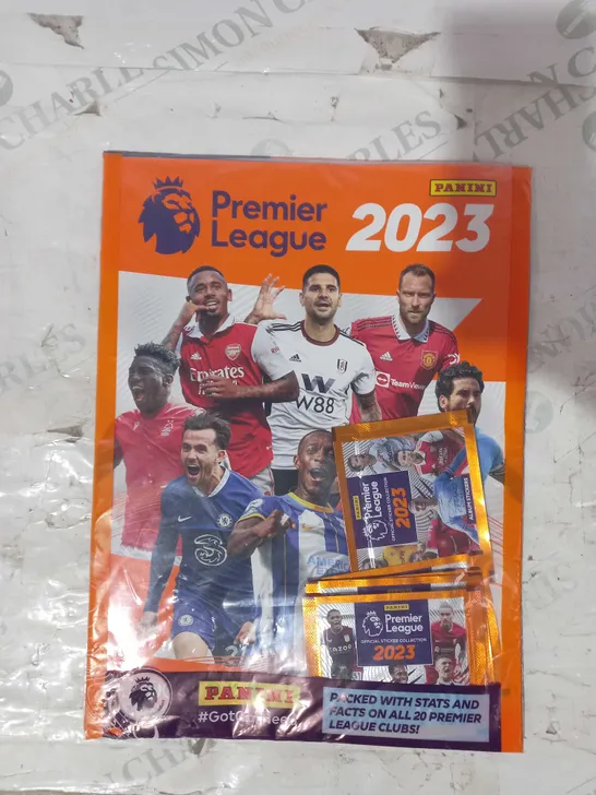 PANINI PREMIER LEAGUE 2023 STICKER COLLECTION STARTER PACK - 5 PACKETS & 100 PAGE ALBUM