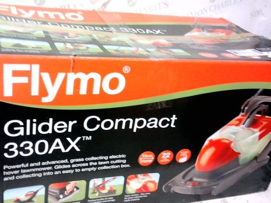 FLYMO GLIDER COMPACT 330AX ELECTRIC HOVER COLLECT LAWN MOWER