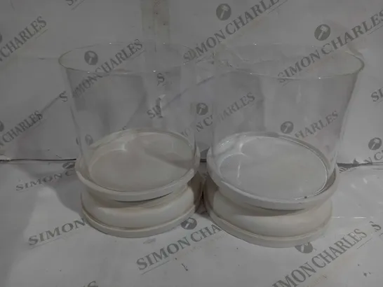 SET OF 2 HOMEWORX CANDLE HOLDERS