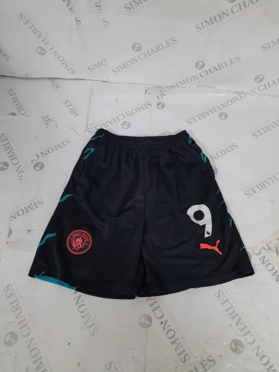 MANCHESTER CITY FC THRID SHIRT AND SHORTS WITH HAALAND 9 SIZE 24