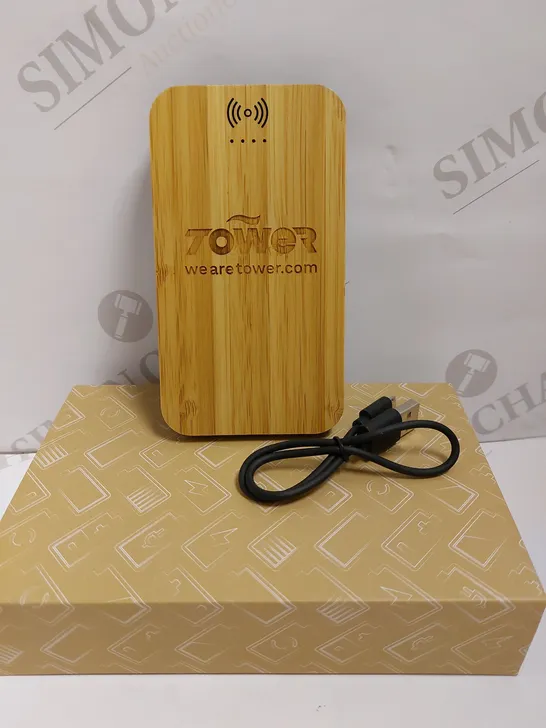 PF CONCEPT AVENUE BAMBOO AND FABRIC POWER BANK - 6000 MAH