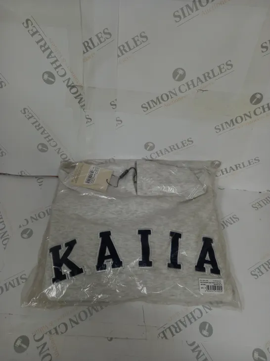 BAGGED KAIIA OVERSIZED LOGO HOODIE SIZE 10