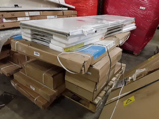 PALLET OF ASSORTED SHOWER PANELS & BASIN CABINETS