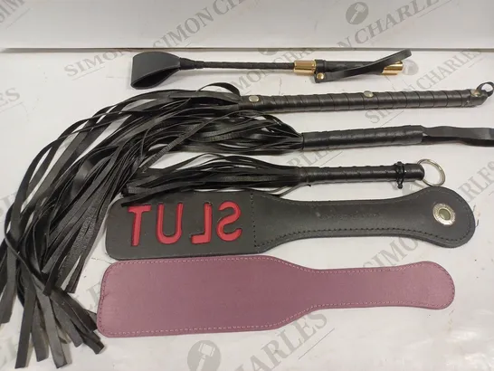 BOX OF 6 ASSORTED ADULT BONDAGE WHIPS 