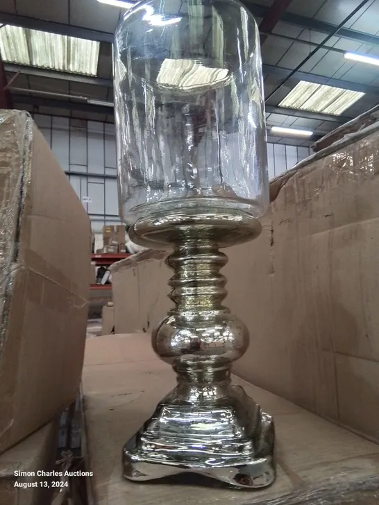 BOXED 41CM GLASS TABLE TOP HURRICANE 