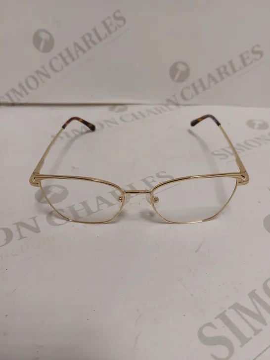 ANGELICA ASPIRE SQUARE GOLD EFFECT EYEGLASSES 