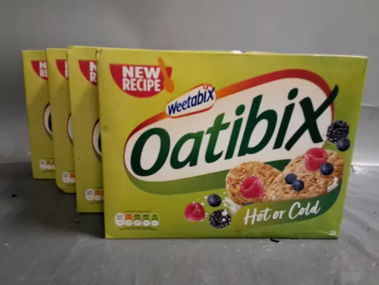 LOT OF 4 24-PACKS OF WEETABIX OATIBIX