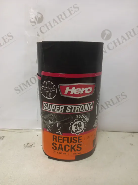 HERO SUPER STRONG REFUSE SACKS 20 BAGS