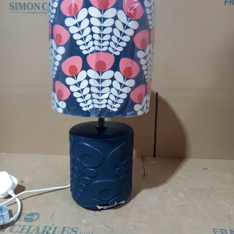 ORLA KIELY PINK STEM CERAMIC TABLE LAMP 