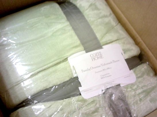 LIME GREEN BED THROW