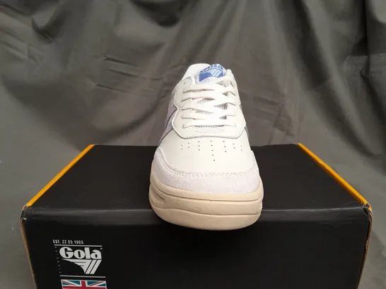 BOXED GOLA TOPSPIN WHITE TRAINERS - UK 5