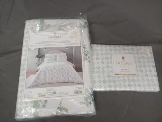 DORMA DOUBLE  DUVET COVER AND BED SHEET 