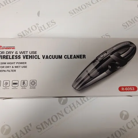 BOXED RUNDONG WIRELESS VEHICLE VACUUM CLEANER R-6053