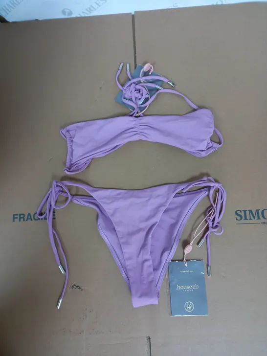 HOUSEOFCB ISLA GRANDE BIKINI IN LILAC SIZE S