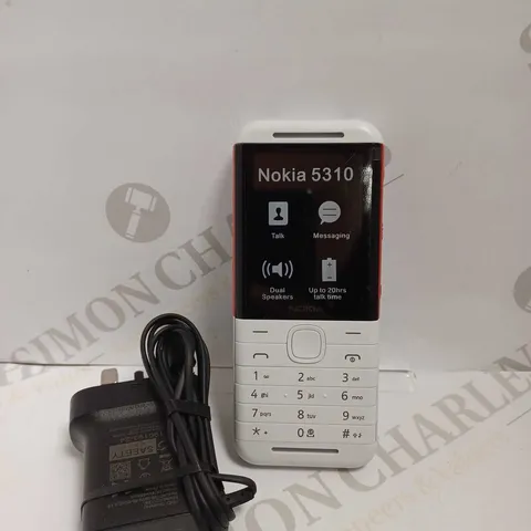 NOKIA 5310 PHONE - WHITE/RED