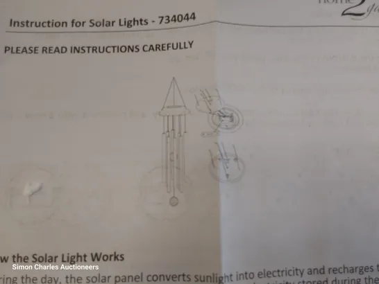 TWO SETS OF LED SOLAR WIND CHIMES