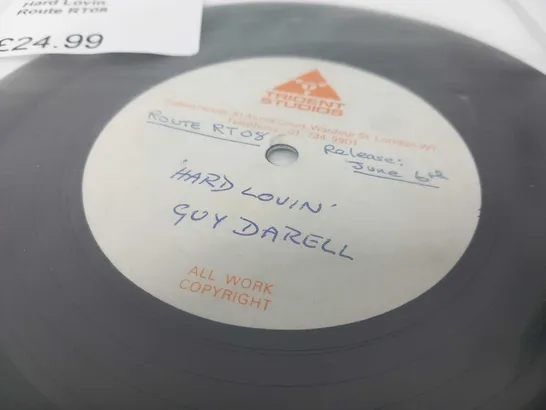 3 VERY RARE ACETATE VINYL 7” SINGLES TO INCLUDE. GUY DARELL, ARNOLD MARTIN & MORROW ETC.