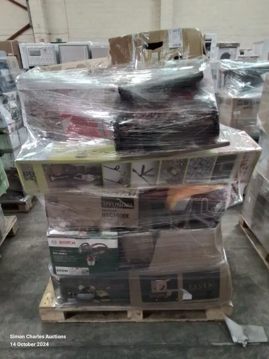 PALLET OF APPROXIMATELY 14 UNPROCESSED RAW RETURN HOUSEHOLD AND ELECTRICAL GOODS TO INCLUDE;