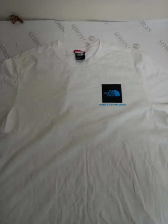 NORTH FACE WHITE LOGO SHIRT-LARGE