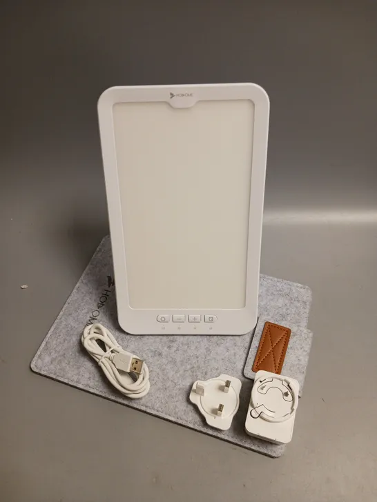 BOXED HOSOME NATURAL ENERGY LAMP WHITE INCLUDES CASE PLUG AND CHARGER