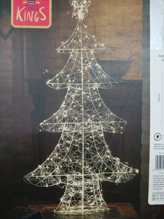 BOXED LED CHRISTMAS TREE LIGHT 90CM  RRP £39.99