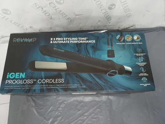 REVAMP PROGRESS IGEN CORDLESS CERAMIC STRAIGHTENER