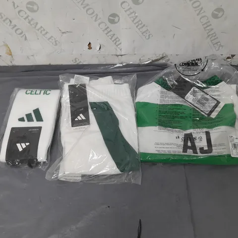 ADIDAS X CELTIC FOOTBALL GOODS, SOCKS AND KIT UK 9-10 